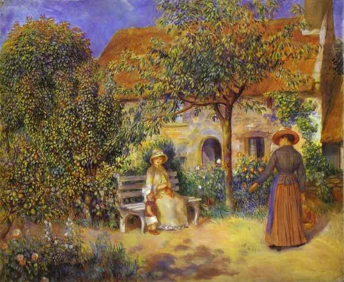 Pierre Auguste Renoir Garden Scene in Britanny